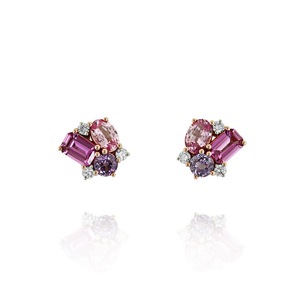 Yael Designs Tesserae sapphire earrings