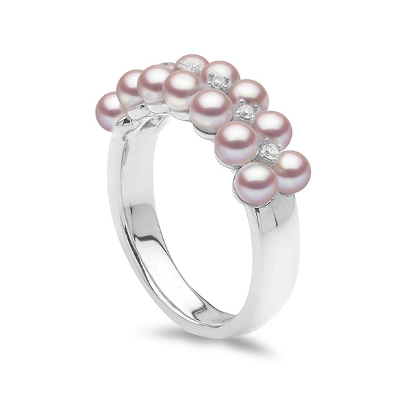 Yoko London pearl stackable ring
