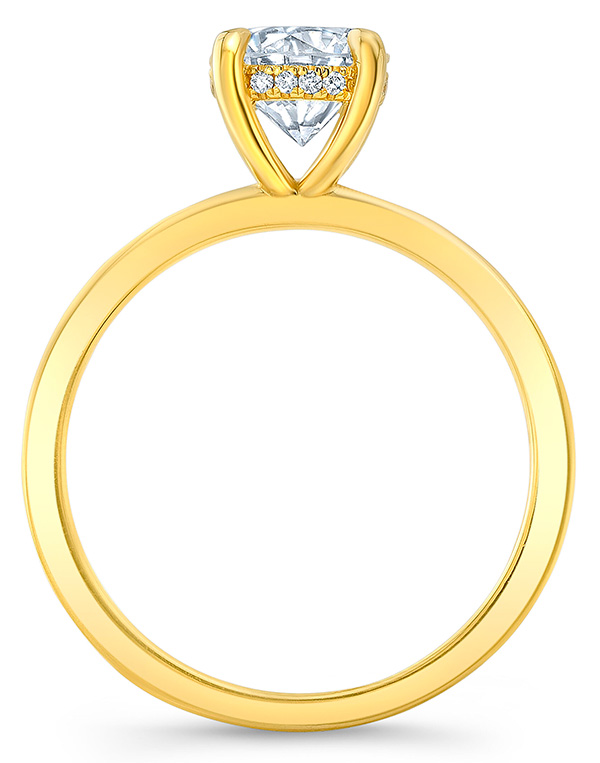 Anye Designs Michaela yellow gold solitaire ring