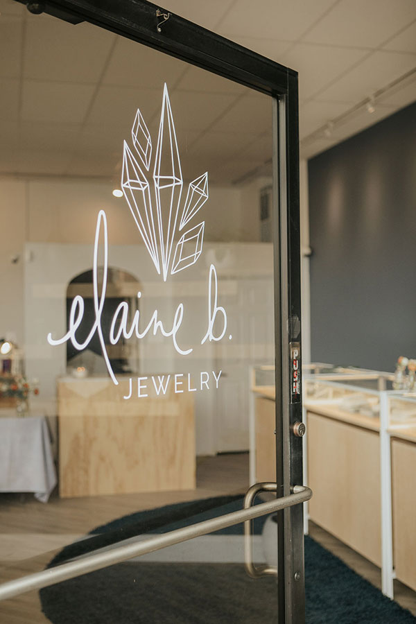 Elaine B jewelry door