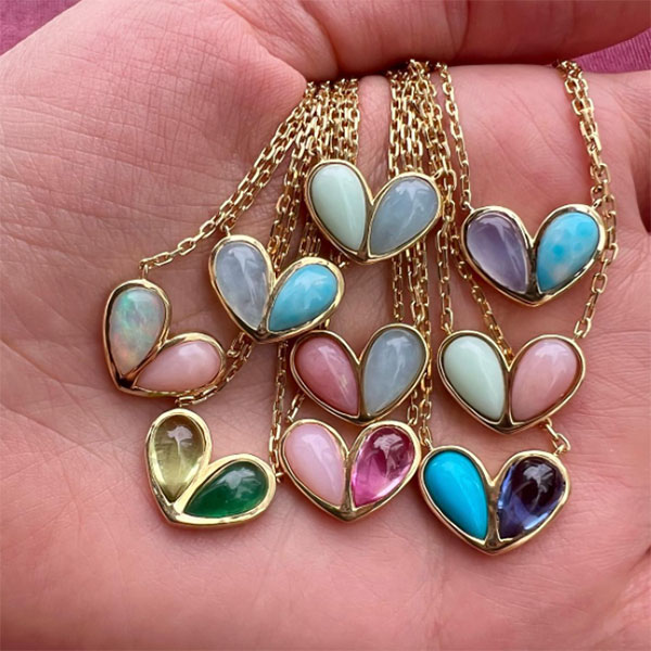 Gemella sweetheart necklaces