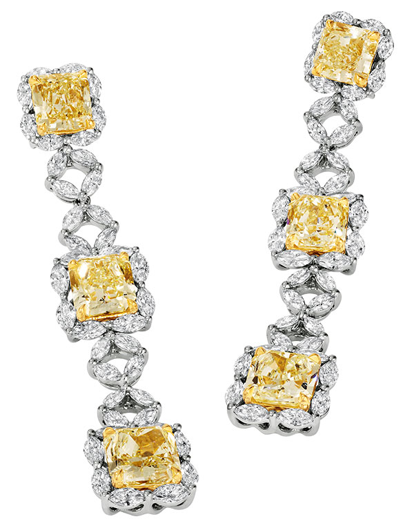 Le Vian Couture sunny yellow diamond earrings
