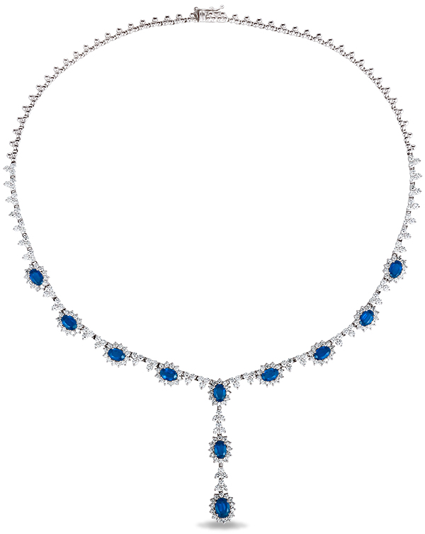 Le Vian blueberry sapphire diamond necklace