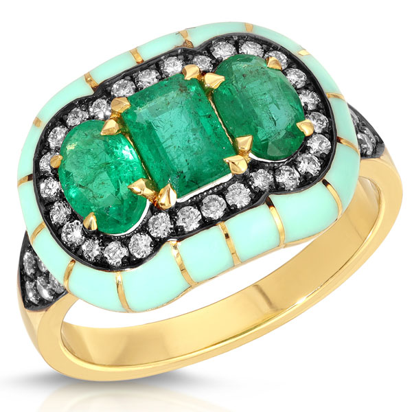 Lord Jewelry Rock Candy emerald ring