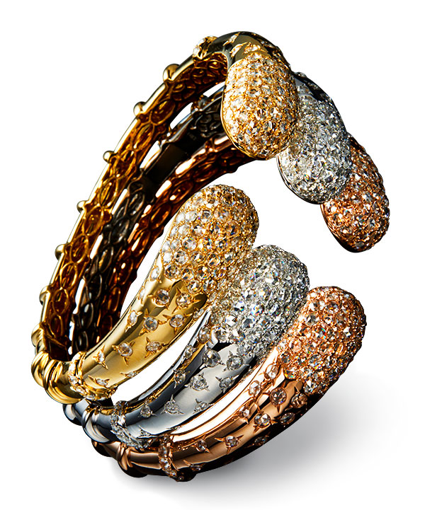 Nigaam 18k gold diamond bracelets