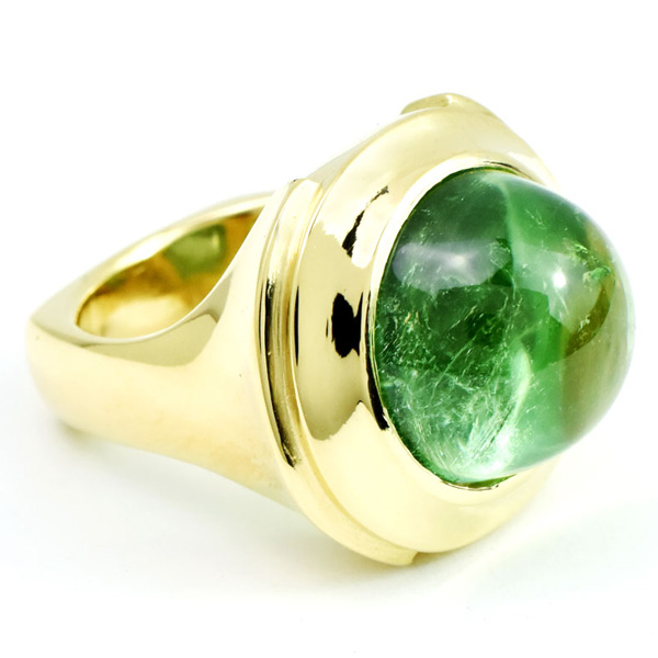 Nikki Lorenz green tourmaline Beacon ring