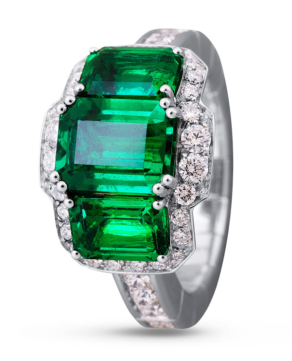Picchiotti emerald diamond ring