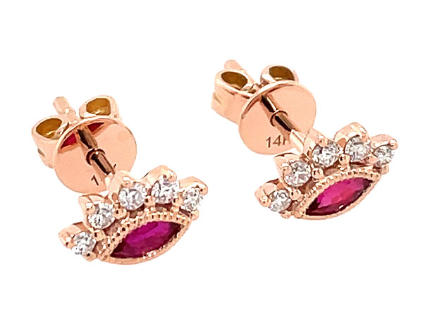 Dilamani ruby earrings
