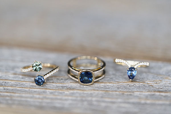 Kimberly Collins teal gemstone rings Kimberly Collins teal gemstone rings