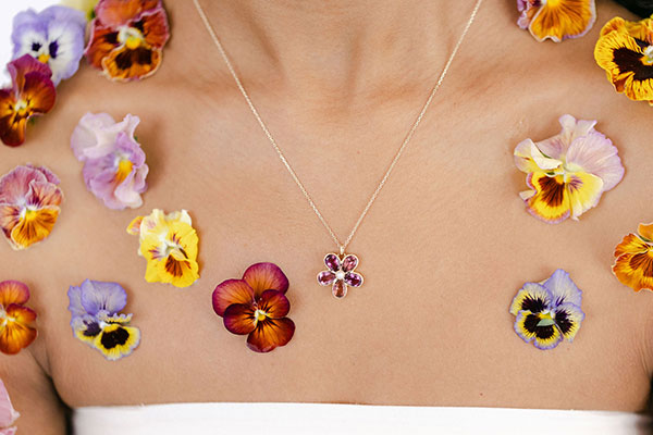 Pansy pendant