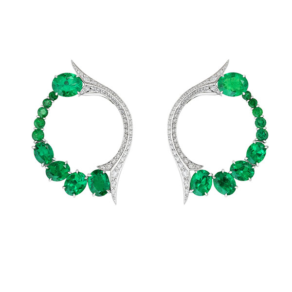 Stephen Webster Muzo emerald thorn earrings