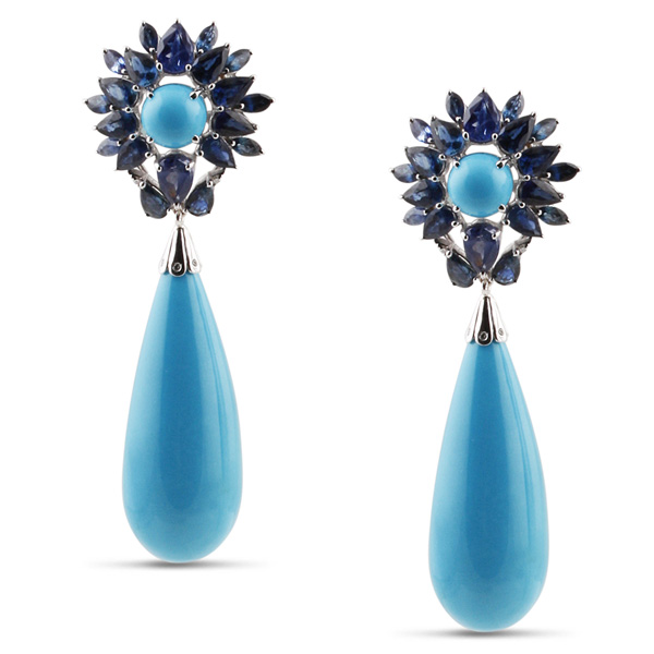 Tresor turquoise earrings