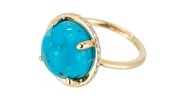 Ali Grace turquoise cabochon ring