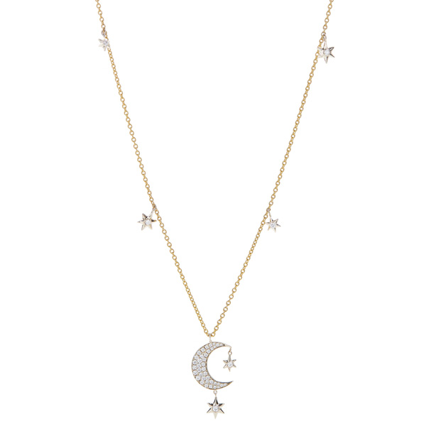 Bowen NYC Moon and Stars necklace