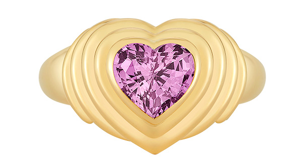 Deborah Pagani pink sapphire honey ring