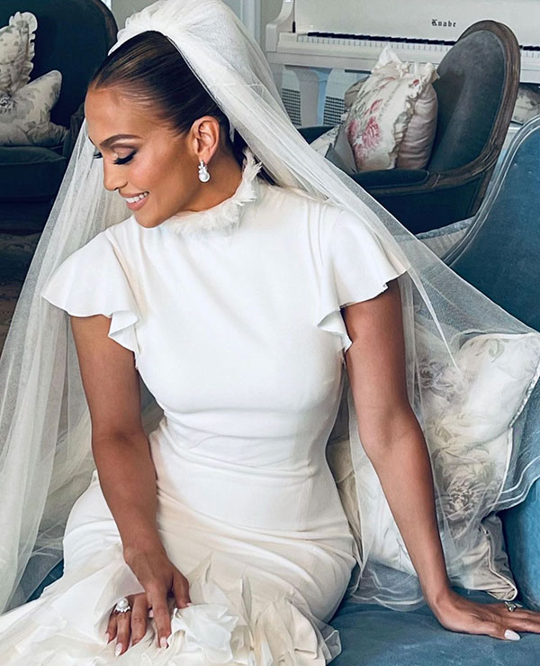 Jennifer Lopez wedding Mikimoto jewelry