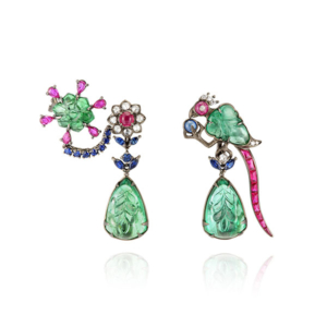 Lydia Courteille Indian Song emerald earrings