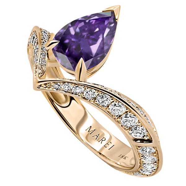 Marei Dorian purple sapphire ring