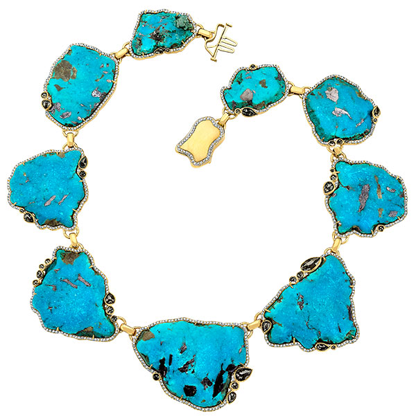 Pamela Huizenga final collection turquoise necklace