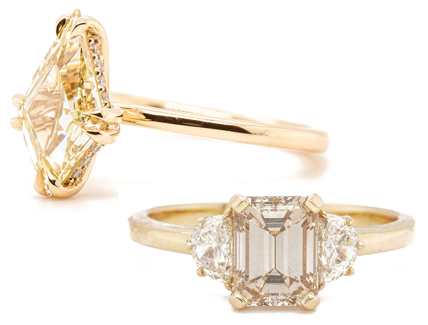 Rebecca Overmann Agenda and Suitor diamond rings