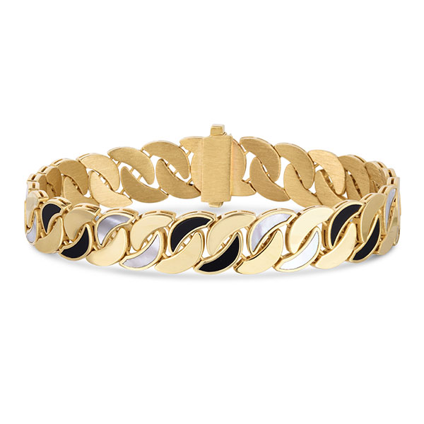 Royal Chain gold mother-of-pearl bracelet