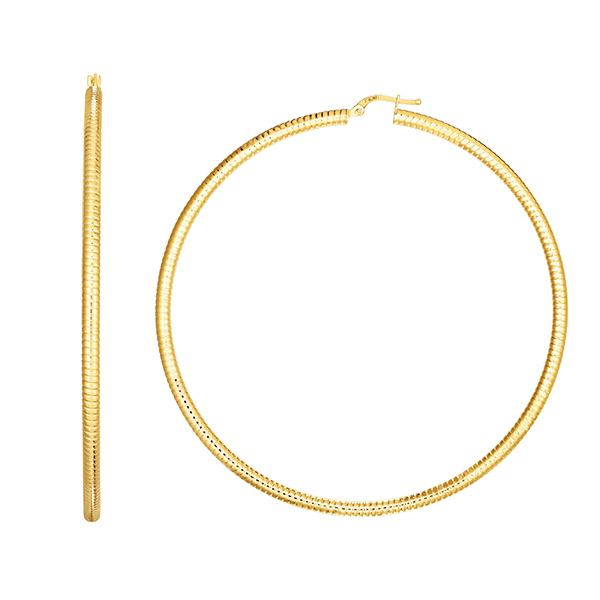 Royal Chain large gold hoops
