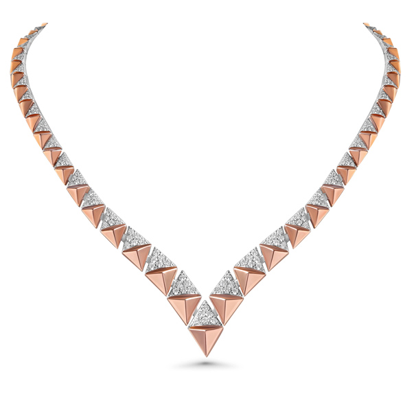 Yessayan Okre pyramid necklace