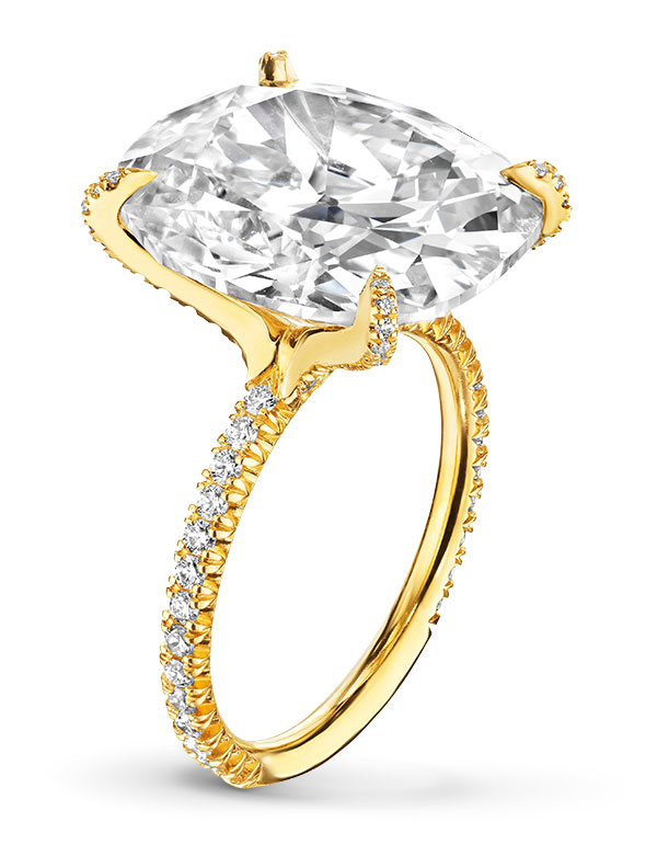 Best Bridal Marisa Perry antique cushion cut engagement ring