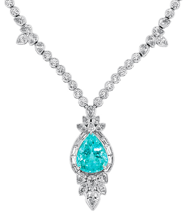 Best Necklace Yael paraiba and diamond necklace