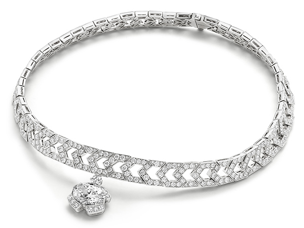Bulgari high jewelry diamond necklace
