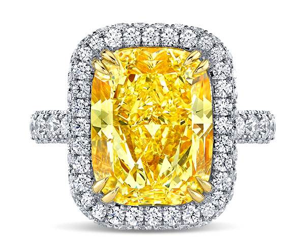 Colored Diamonds Pompos yellow diamond Solaris ring