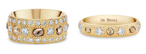 De Beers Talisman Small and Large Bands