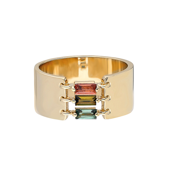 ITA tourmaline gold band