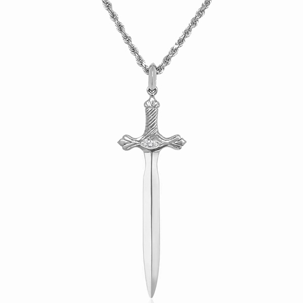 Logan Hollowell sword necklace