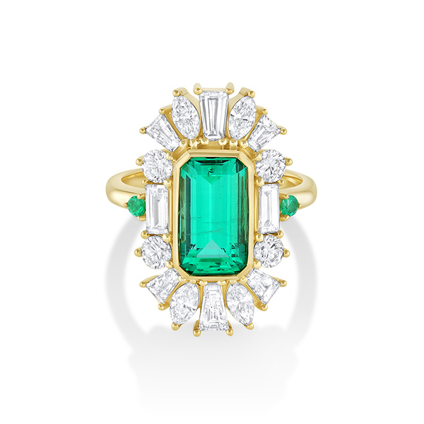 Marrow Fine Malysheva emerald engagement ring