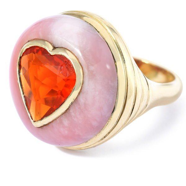 Retrouvai fire opal ring