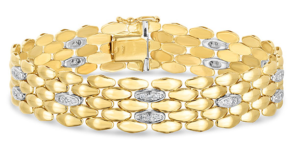 Royal Chain gold diamond bracelet