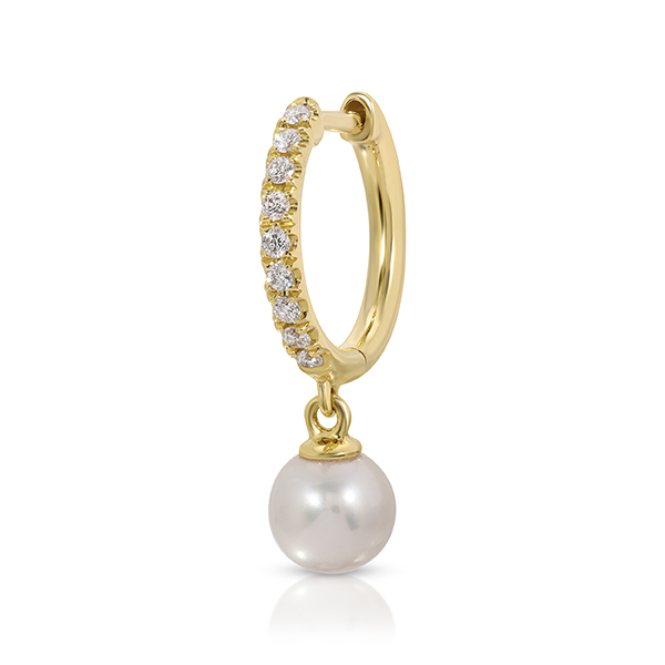 Anita Ko hoop earring with pearl