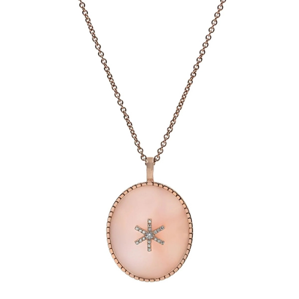 Bondeye Jewelry pink opal pendant