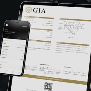 GIA digital diamond dossier