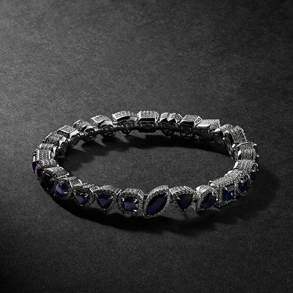 Greg Yuna Charmers Sapphire Diamond Bracelet