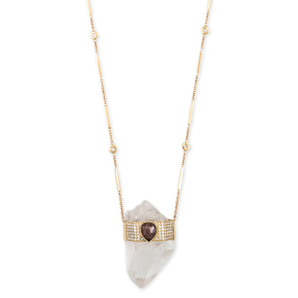 Jacquie Aiche clear quartz necklace