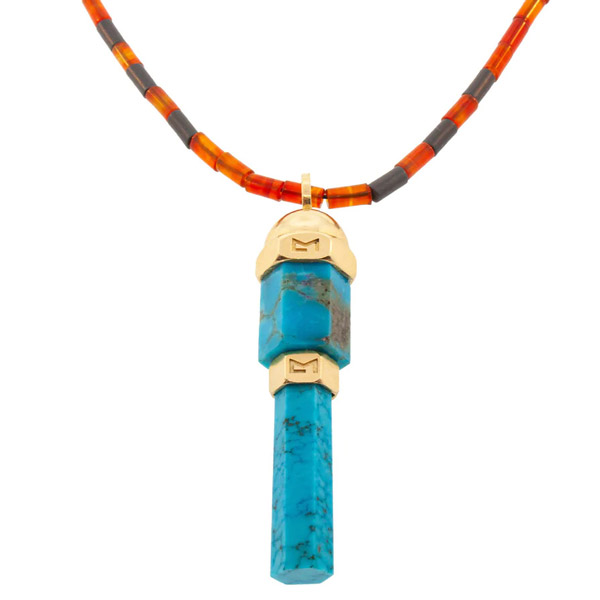 Luis Morais turquoise pendant