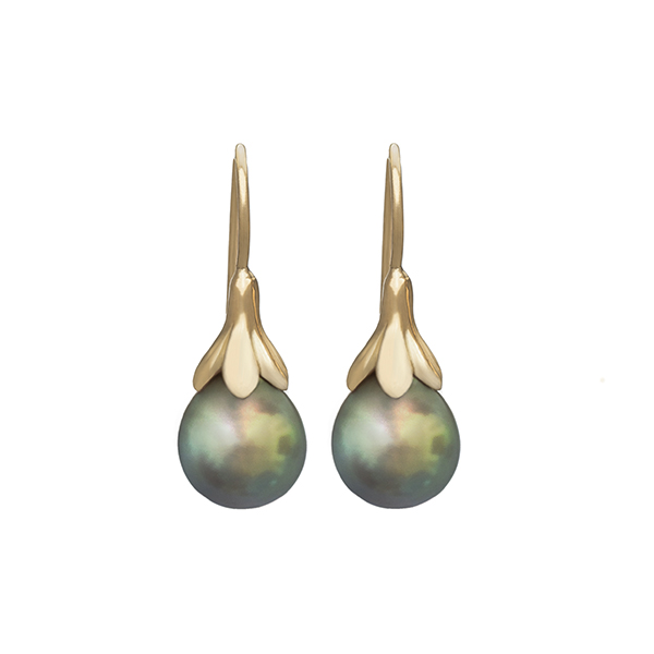 Christina Malle Fairmined Sea of Cortez Pearl earrings