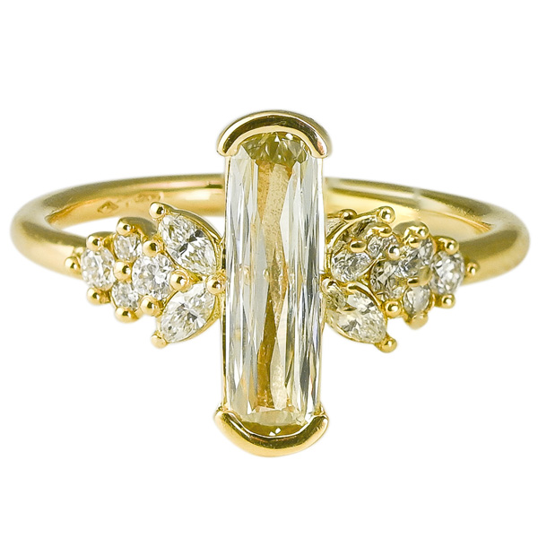 Artemer elongated diamond ring