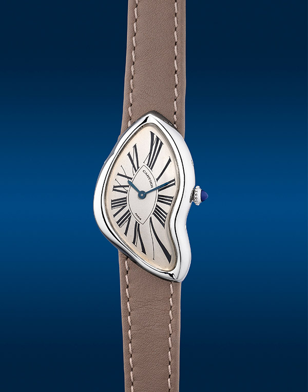 Cartier Crash watch in platinum