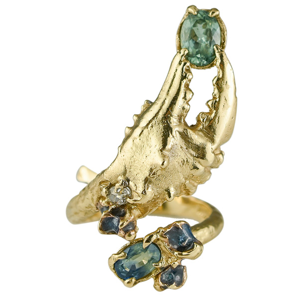 Eily OConnell Blue Coral ring