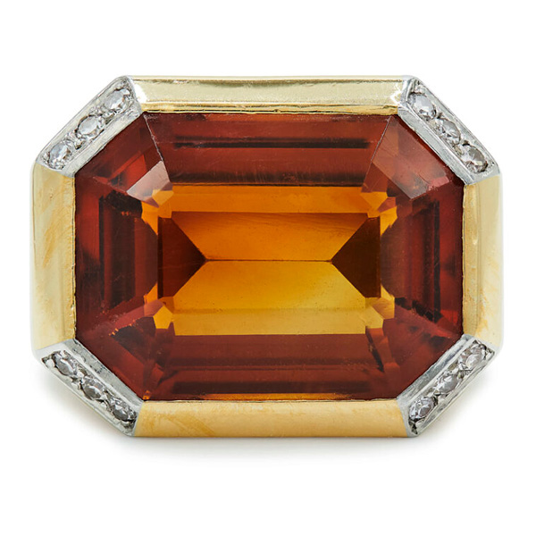 Fred Leighton Madeira citrine ring