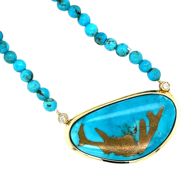 IZi Creations Kingman turquoise necklace