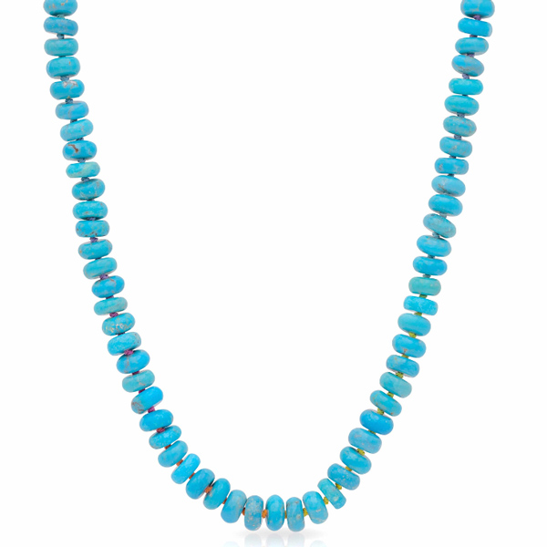 Mined and Found Kingman turquoise necklace
